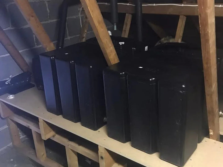 Cold water storage tanks installed on a purpose built platform