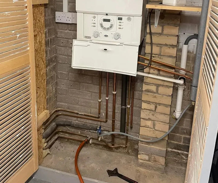 Worcester boiler installed with new copper pipework