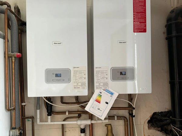 Twin boilers in cascade, commercial