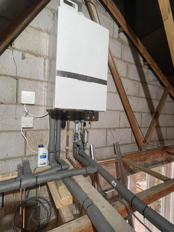 Loft install, pipework insulated